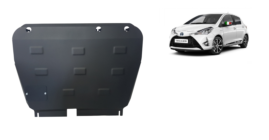 Steel skid plate for Toyota Yaris Hybrid