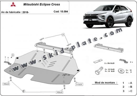 Steel skid plate for Mitsubishi Eclipse Cross